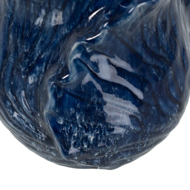 Jarrón Azul de Cerámica Decorativa 20 cm - Boca de 12 cm, Ideal para Decoración del Hogar - Imagen 7