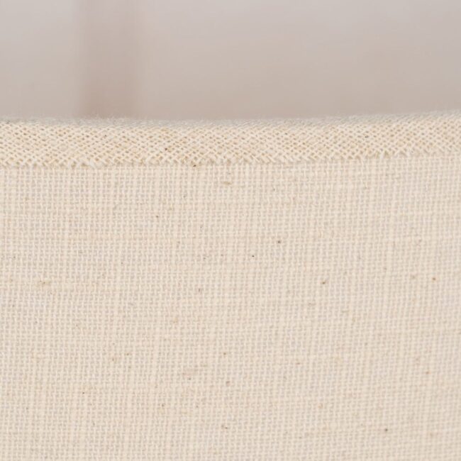 Pantalla Beige de Algodón para Iluminación E27 - Tejido de Alta Calidad, 26 cm - Imagen 2