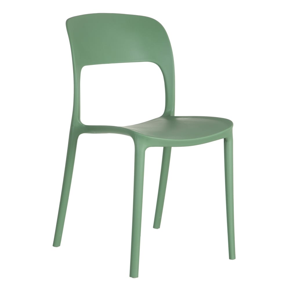 Casa Picota Pack de 4 Sillas de Polipropileno Verde Menta Emma - Diseño Moderno, Apilables y Ergonómicas para Hogar y Eventos