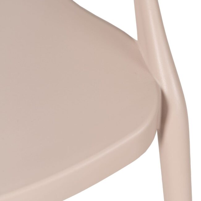 Pack de 4 Sillas Taupe de Polipropileno Dean - Diseño Ergonómico y Apilable para Comedores y Terrazas - Imagen 9