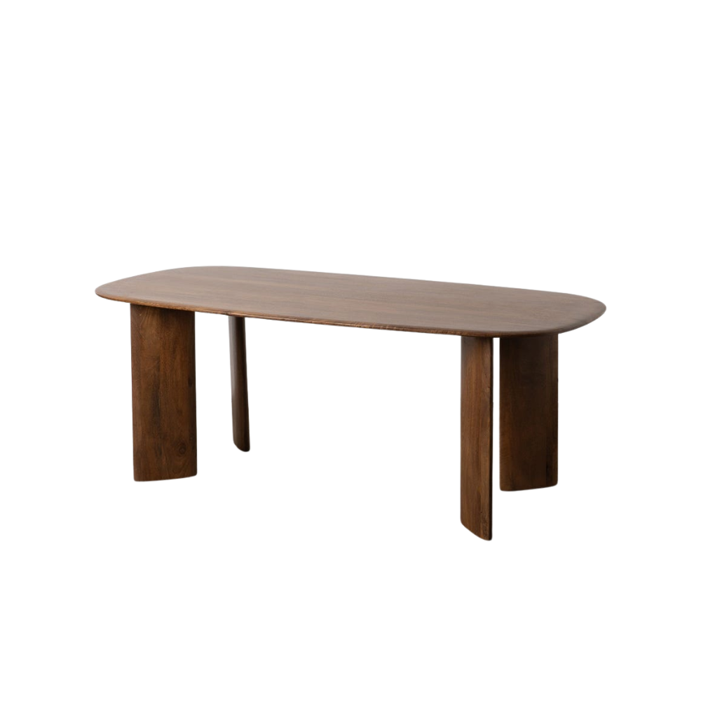 Mesa de Comedor Marrón de Madera de Mango 76 cm – Estilo Elegante y Duradero para tu Hogar