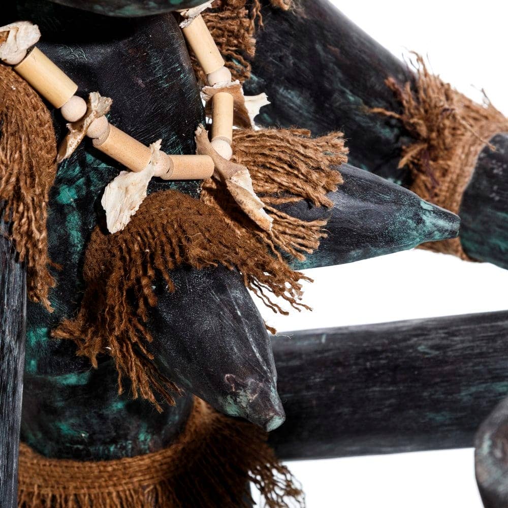 Figura decorativa de madera negra S/2 - 50 x 53 x 67 cm - Imagen 7