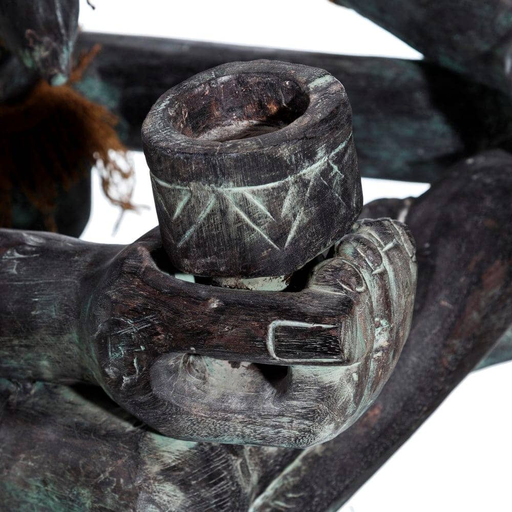 Figura decorativa de madera negra S/2 - 50 x 53 x 67 cm - Imagen 11