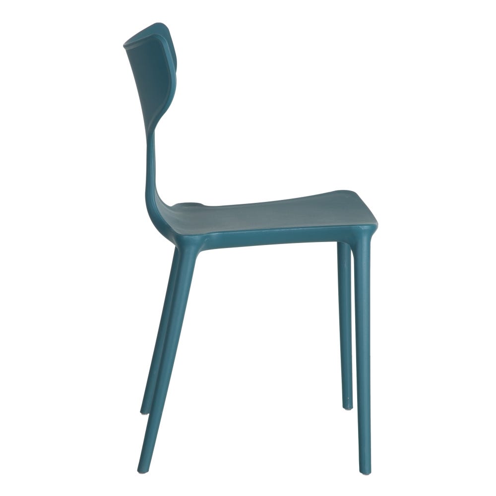 Pack de 4 Sillas Apilable Azul Polipropileno 47 x 41 x 83,50 cm - Imagen 4