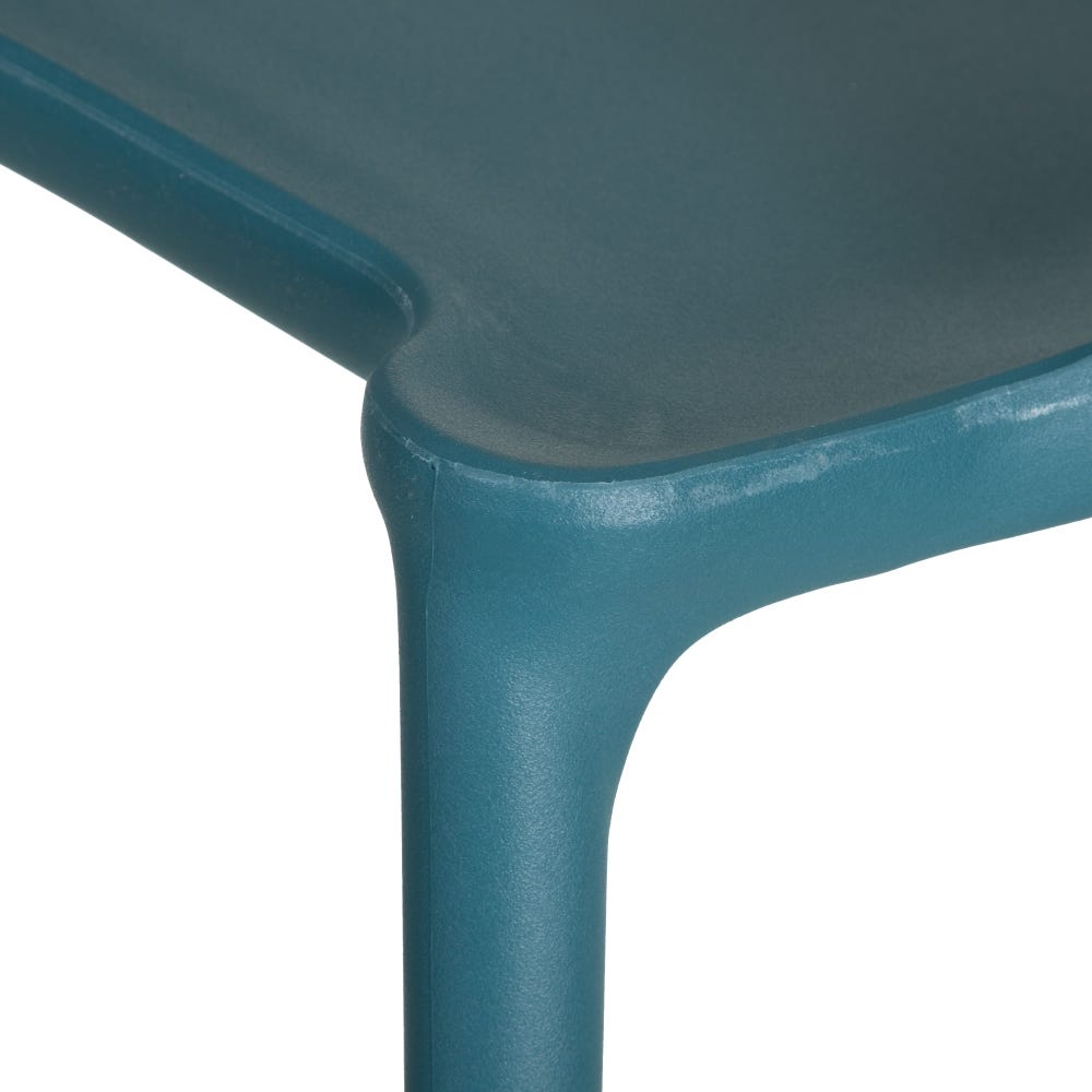 Pack de 4 Sillas Apilable Azul Polipropileno 47 x 41 x 83,50 cm - Imagen 6