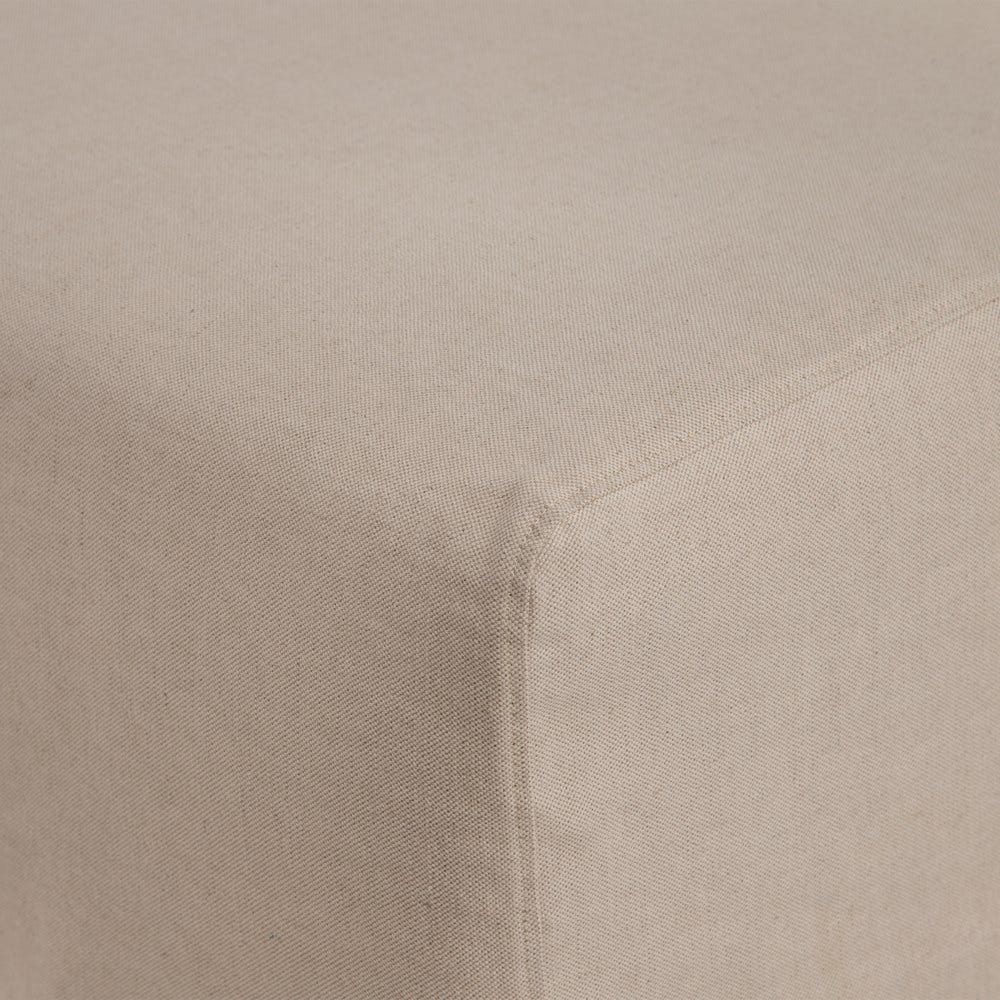 Sofá chaise longue beige de tela para salón moderno – 249 x 160 x 73 cm - Imagen 4