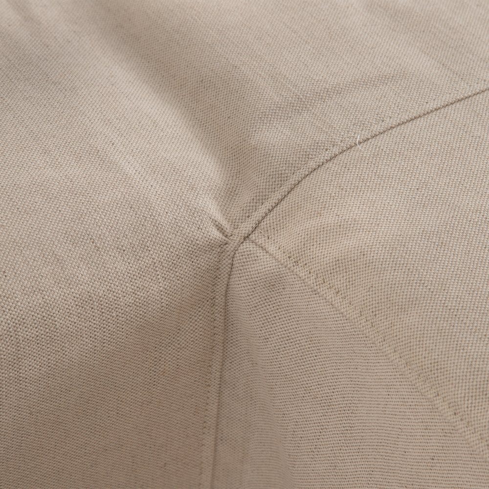 Sofá chaise longue beige de tela para salón moderno – 249 x 160 x 73 cm - Imagen 6