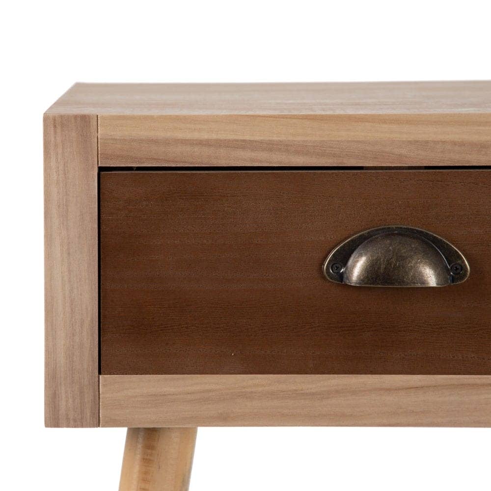 Mesa Centro Sasha Crema-Natural Madera y Ratán 110x50x43 cm - Imagen 5