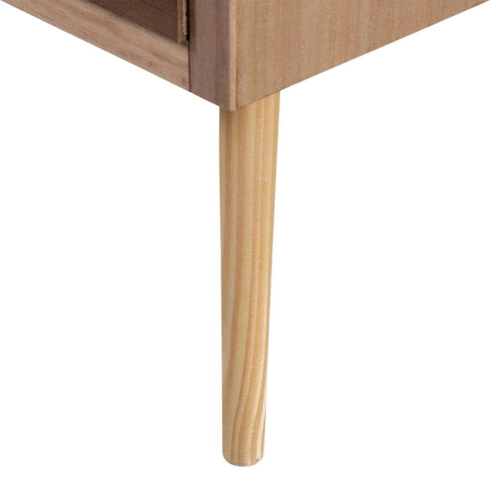 Mesa Centro Sasha Crema-Natural Madera y Ratán 110x50x43 cm - Imagen 7