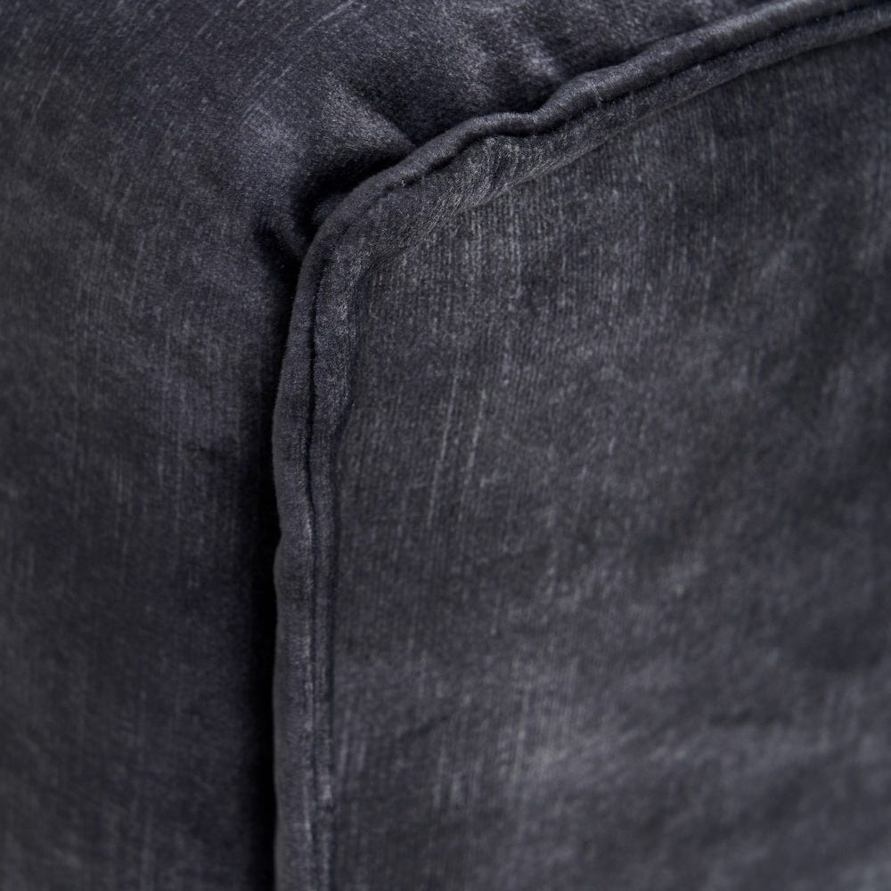 Sofá 3 plazas gris oscuro de tela para salón moderno – 230 x 93 x 97 cm - Imagen 5
