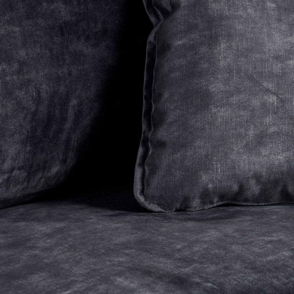 Sofá 3 plazas gris oscuro de tela para salón moderno – 230 x 93 x 97 cm - Imagen 6