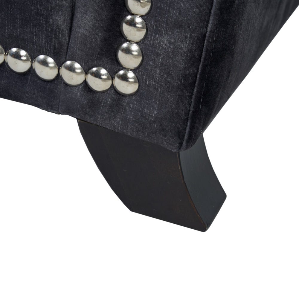 Sofá 3 plazas gris oscuro de tela para salón moderno – 228 x 97 x 100 cm - Imagen 10