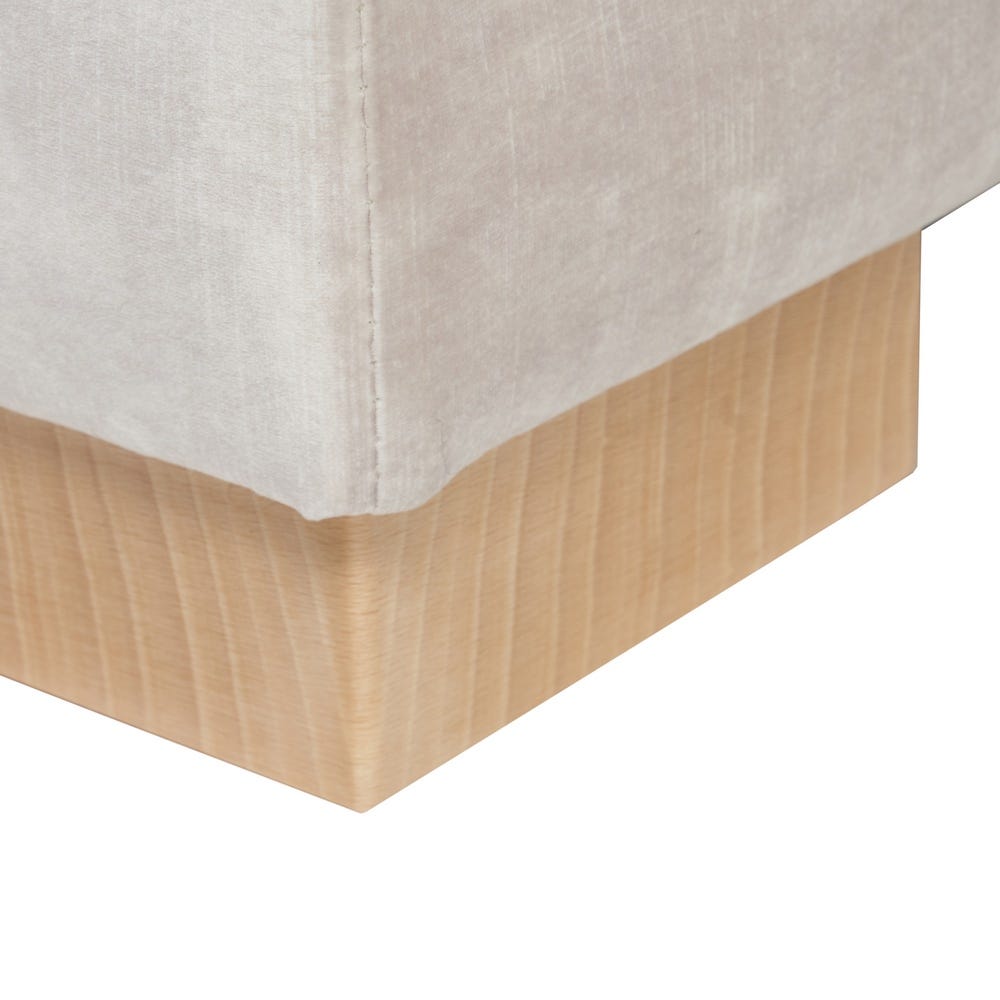 Sofá chaise longue beige de tela para salón moderno – 114 x 155 x 92 cm - Imagen 11