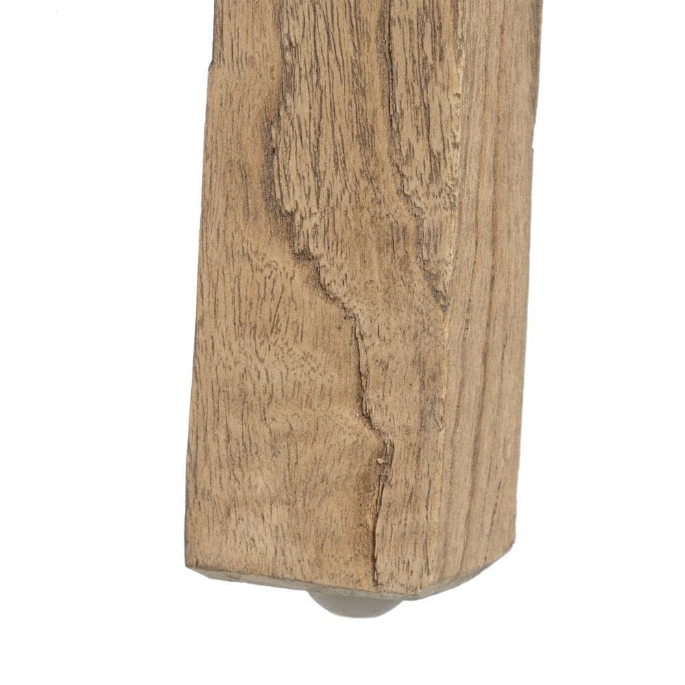 Mesita de Madera Natural Mindi para Dormitorio - 66 cm, Estilo Moderno y Funcional con Cajones de 35x7,5 cm - Imagen 9