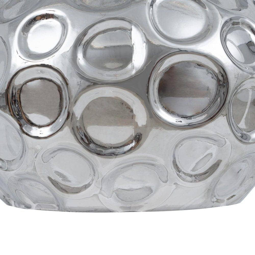 Lámpara de Techo Plata de Hierro y Cristal 18x18x17.5 cm - Imagen 5