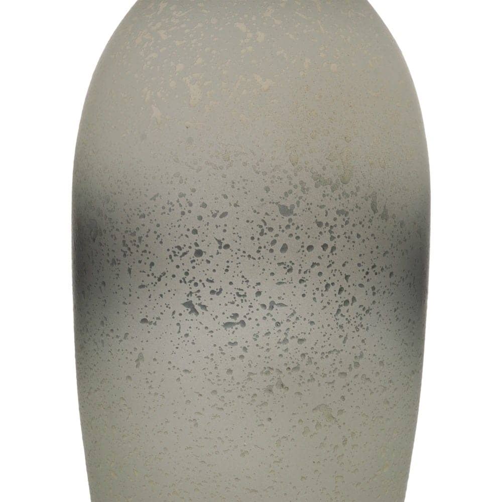 Botella Decorativa de Aluminio y Cristal Gris-Plata 12x12x36 cm - Imagen 5