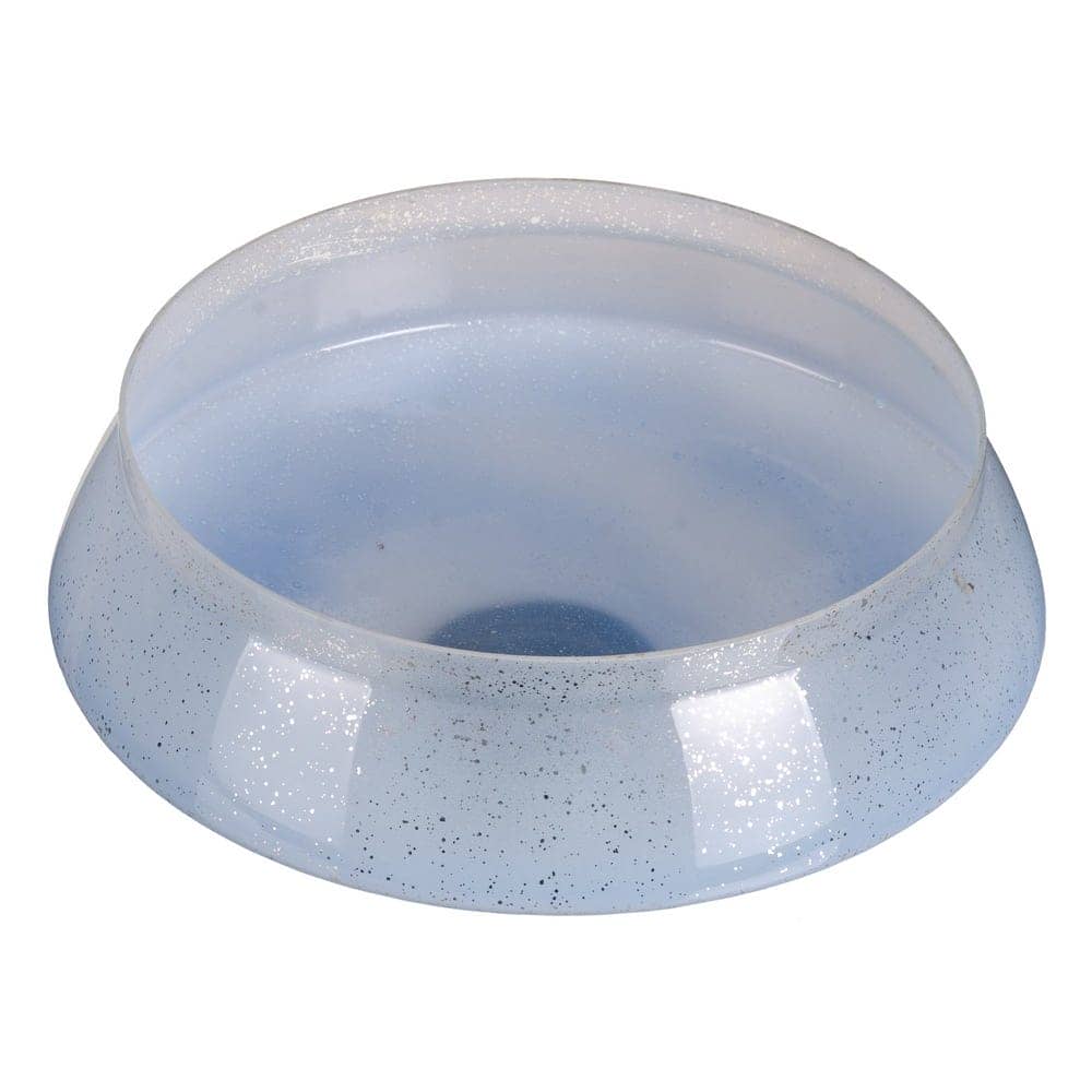 Centro de Mesa Azul de Cristal 32x32x12 cm Decoración - Imagen 4