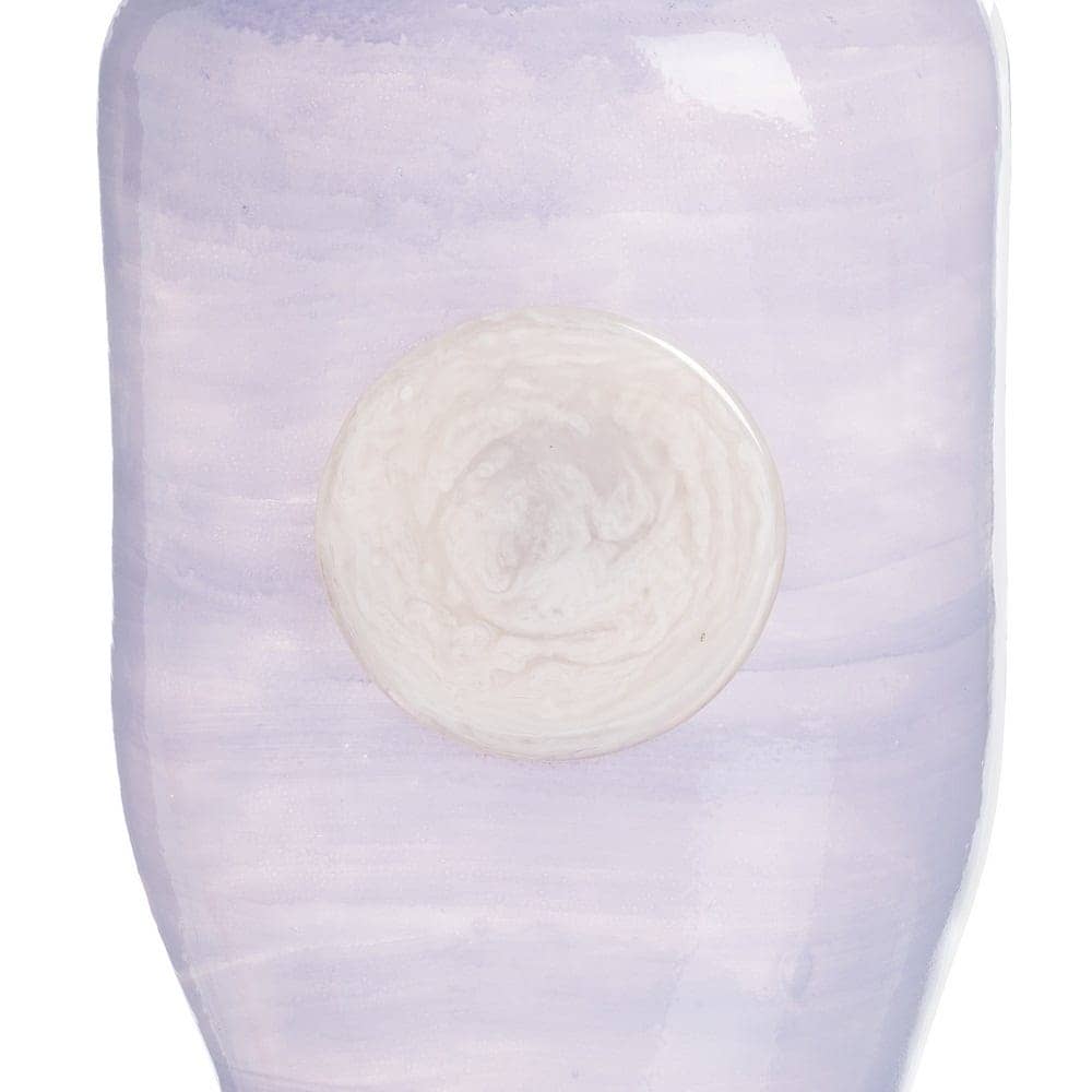 Jarrón de Cristal Azul-Blanco 12x9x25 cm Decoración - Imagen 6