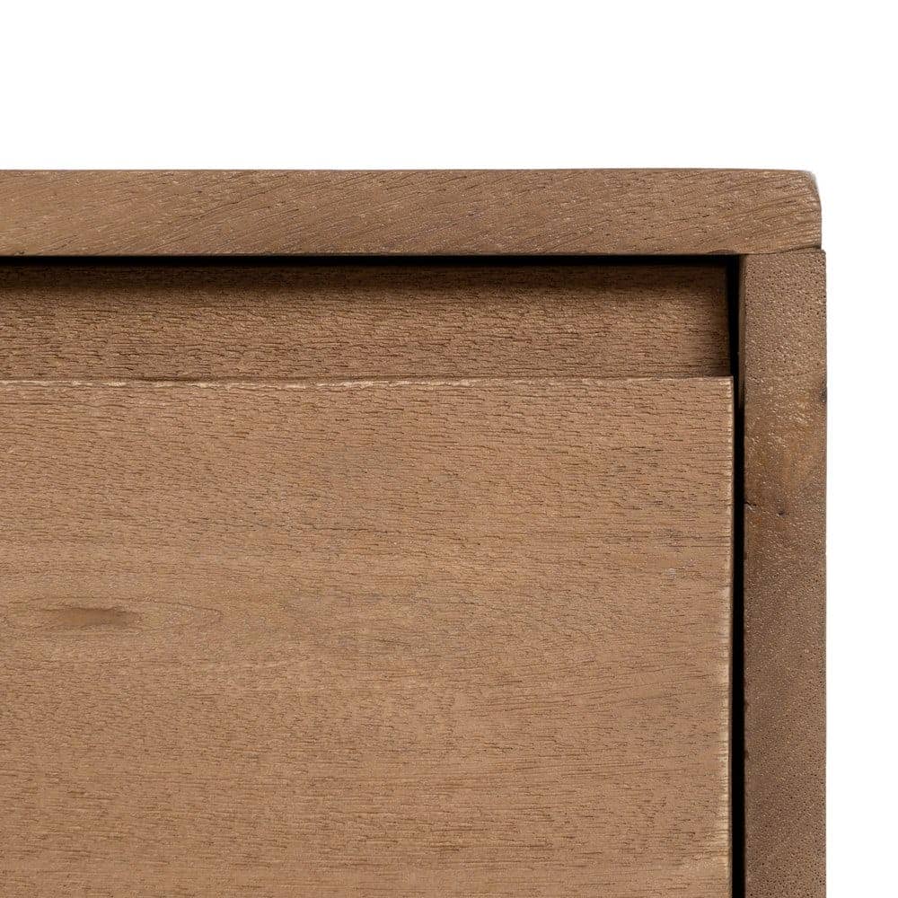 Mesita de Madera Natural de Mango de 65 cm con Cajón - Elegante y Funcional para Dormitorios y Salones - Imagen 8