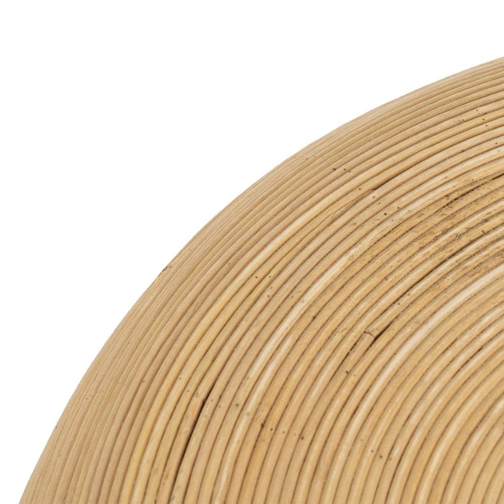 Mesa Auxiliar de Bambú Natural de 37 cm - Diseño Minimalista y Rústico para Salas, Terrazas y Dormitorios - Imagen 5