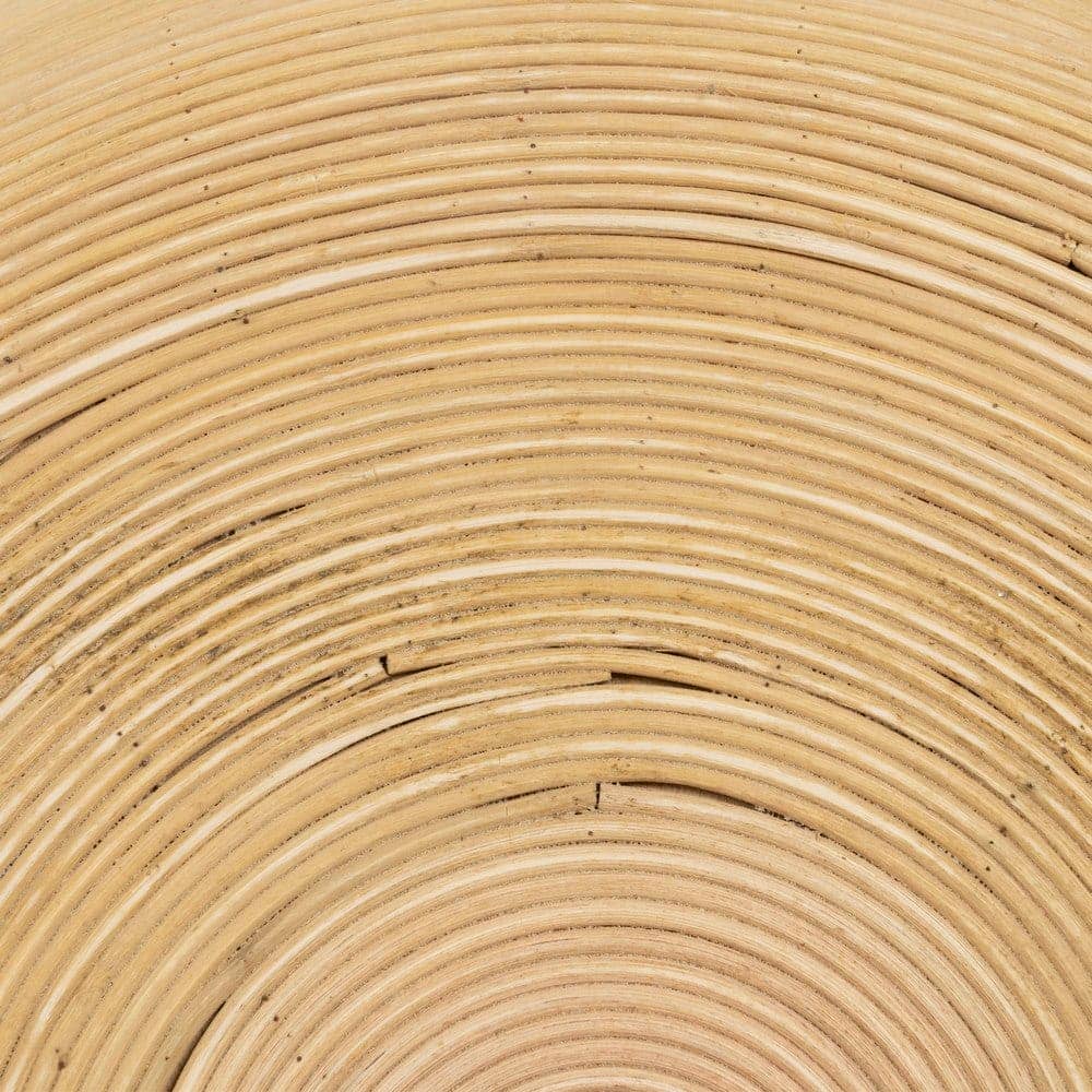 Mesa Auxiliar de Bambú Natural de 37 cm - Diseño Minimalista y Rústico para Salas, Terrazas y Dormitorios - Imagen 6