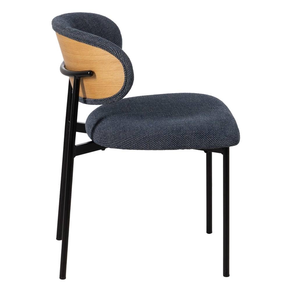 Silla Azul Tejido y Metal 50x54x73,5 cm, Normativa EN 16139:2013 - Imagen 2