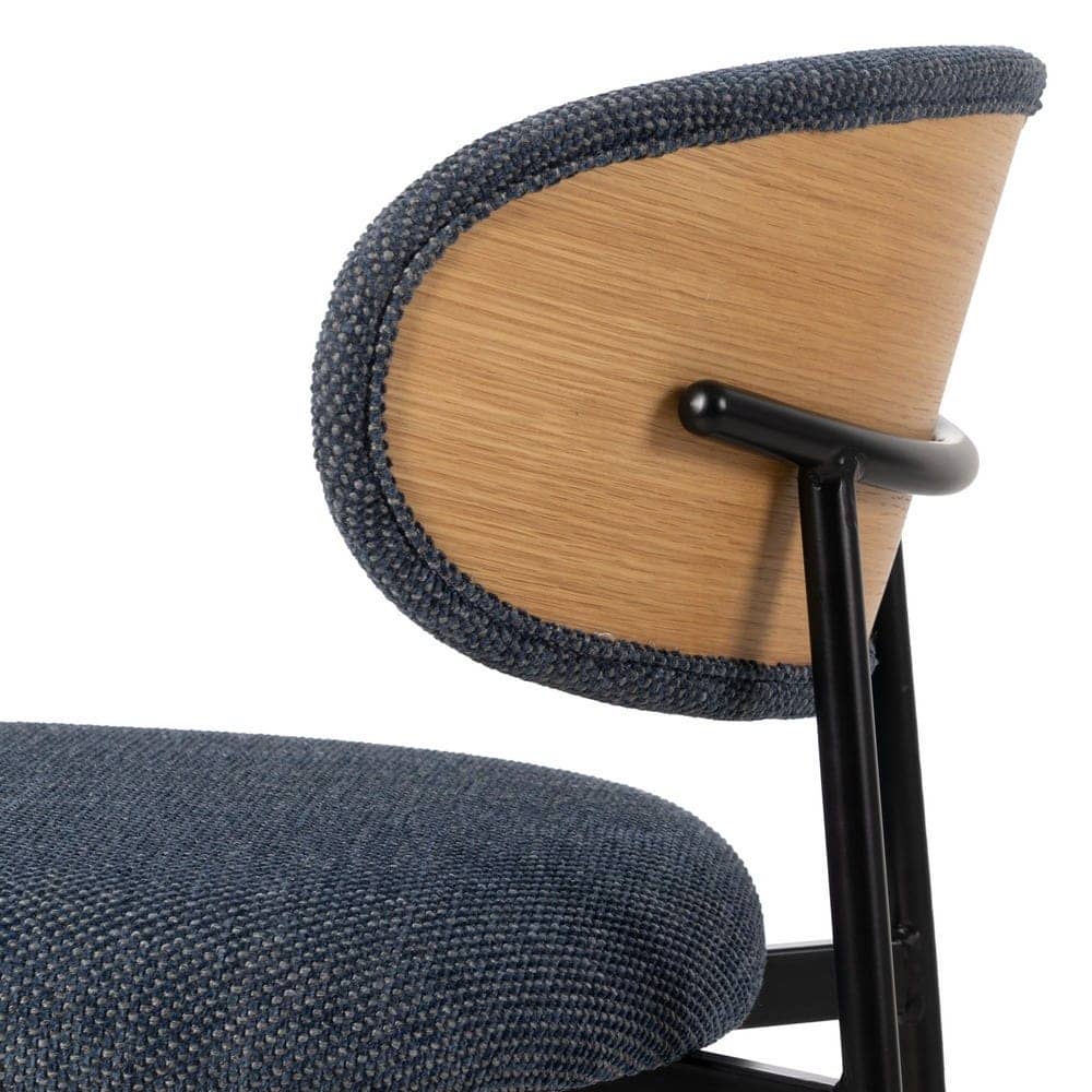 Silla Azul Tejido y Metal 50x54x73,5 cm, Normativa EN 16139:2013 - Imagen 7