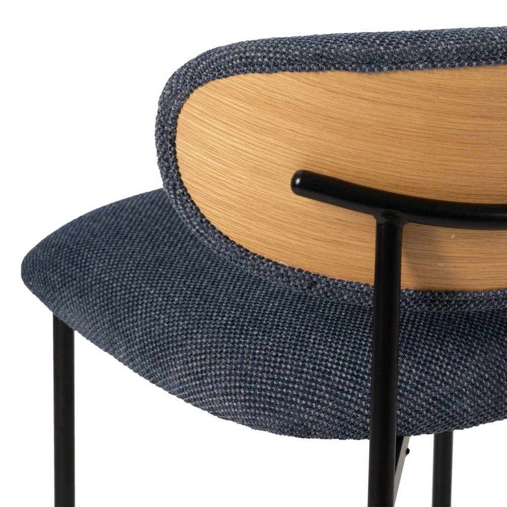 Silla Azul Tejido y Metal 50x54x73,5 cm, Normativa EN 16139:2013 - Imagen 9