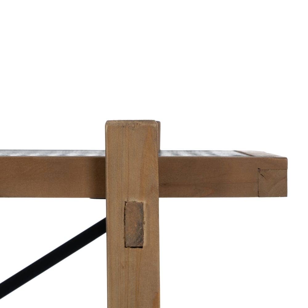 Estantería Negra de Madera Natural y Metal de 80 cm - Diseño Moderno y Elegante para Decoración de Interiores - Imagen 5