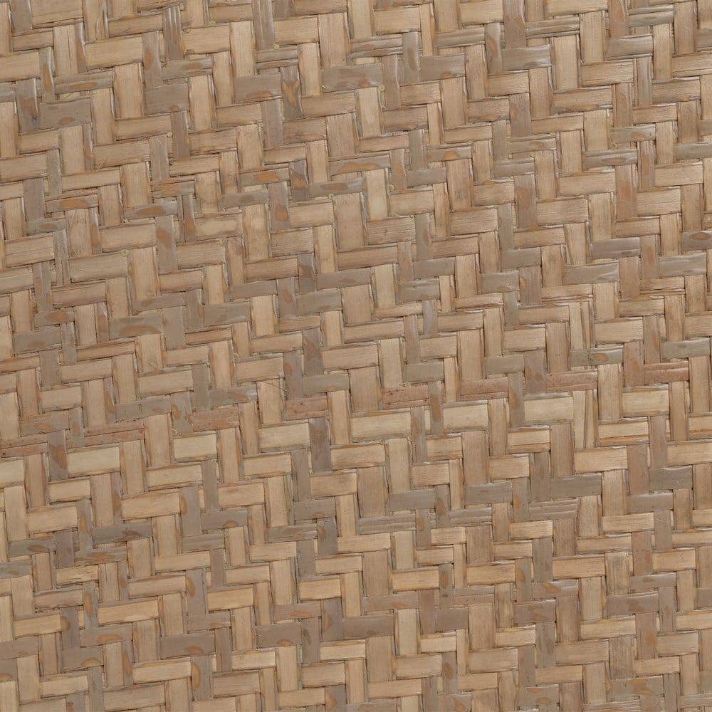 Mesa de Centro Natural de Metal y Ratán de 39 cm - Diseño Elegante y Sin Montaje - Imagen 4