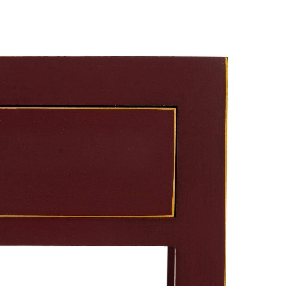 Mesita de Teja de Madera Estilo Oriente 66 cm - Mueble Decorativo con Cajones y Puertas, Ideal para Salón y Comedor - Imagen 10