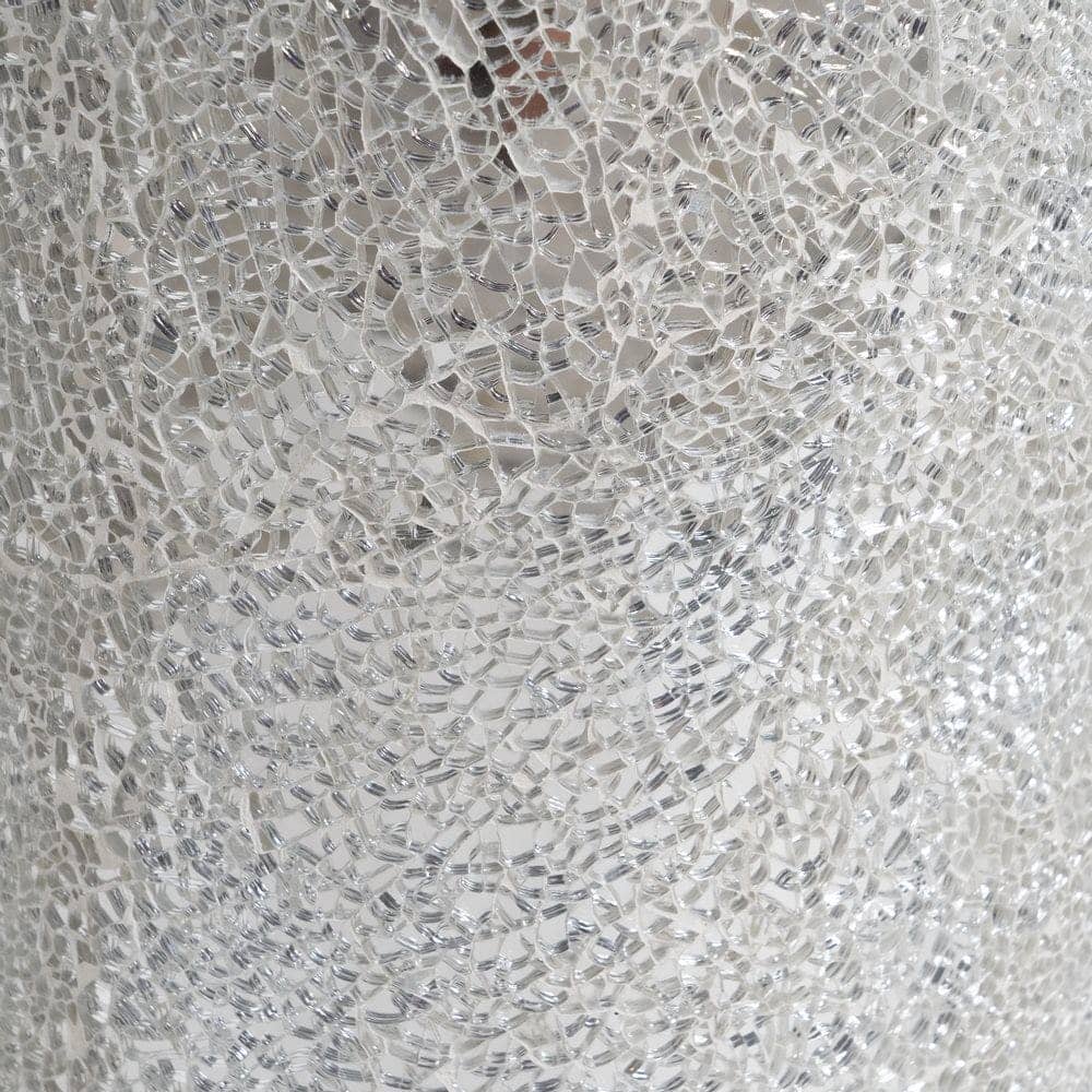 Jarrón Blanco de Fibra de Vidrio 34x34x127 cm con Orificio Superior - Imagen 6