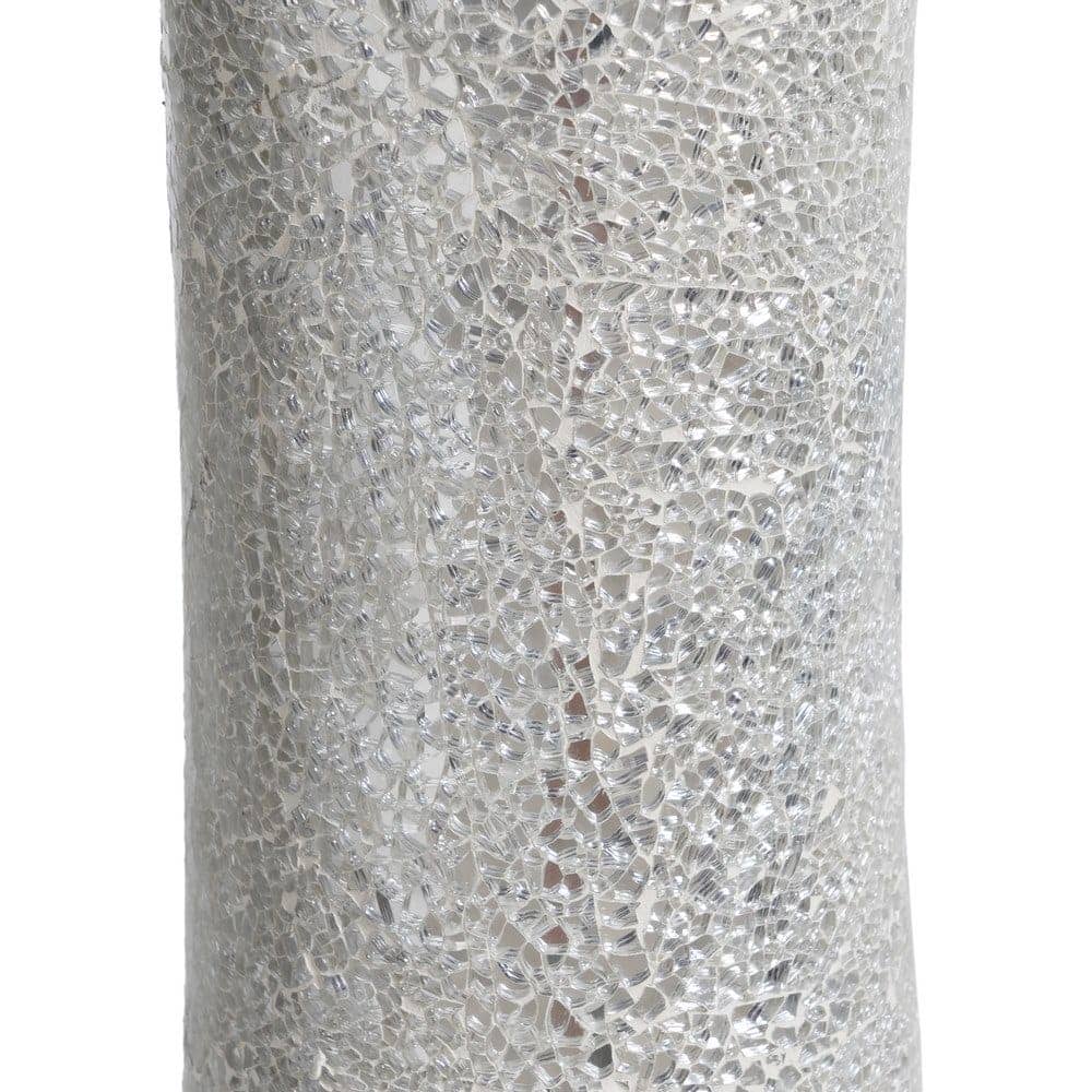 Jarrón Blanco de Fibra de Vidrio 54x54x154 cm con Orificio Superior - Imagen 3
