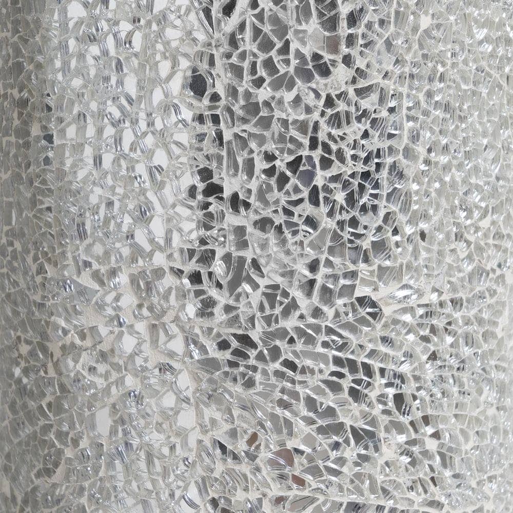 Jarrón Blanco de Fibra de Vidrio 54x54x154 cm con Orificio Superior - Imagen 6