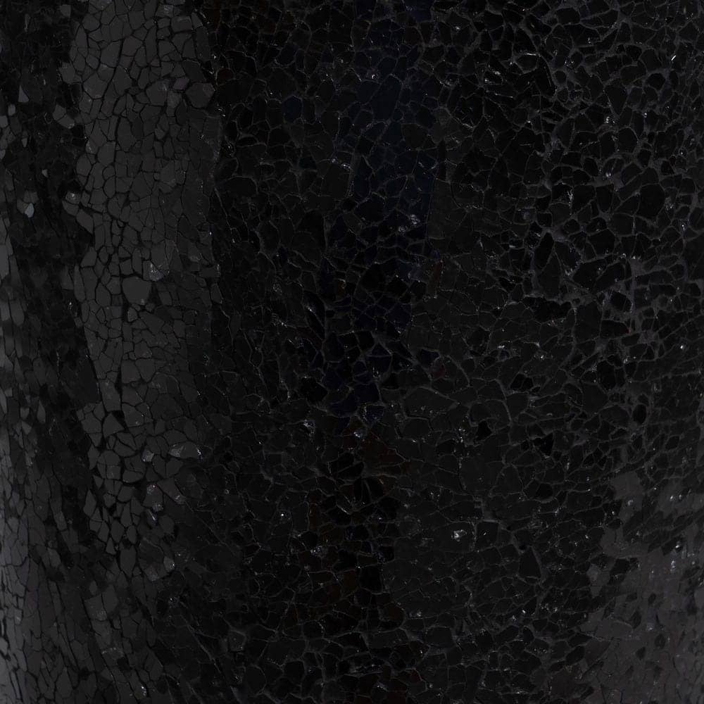 Jarrón Negro de Fibra de Vidrio 25x25x82 cm con Orificio Superior - Imagen 6