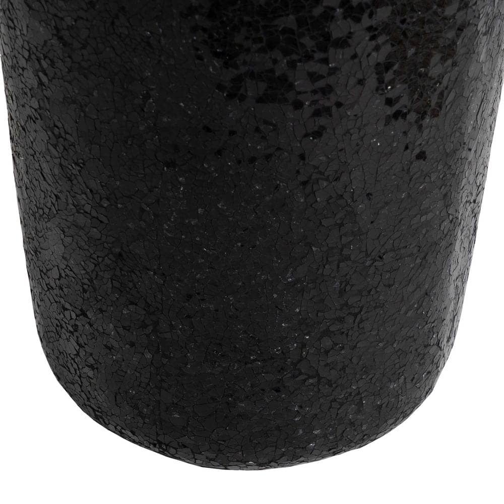 Jarrón Negro de Fibra de Vidrio 30x30x109,5 cm con Orificio Superior - Imagen 8