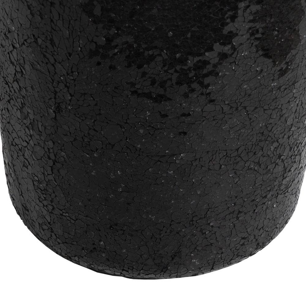 Jarrón Negro de Fibra de Vidrio 34x34x127 cm con Orificio Superior - Imagen 8