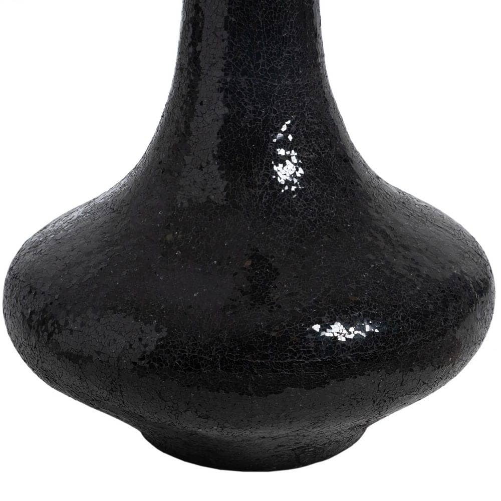 Jarrón Negro de Fibra de Vidrio 54x54x154 cm con Orificio Superior - Imagen 7