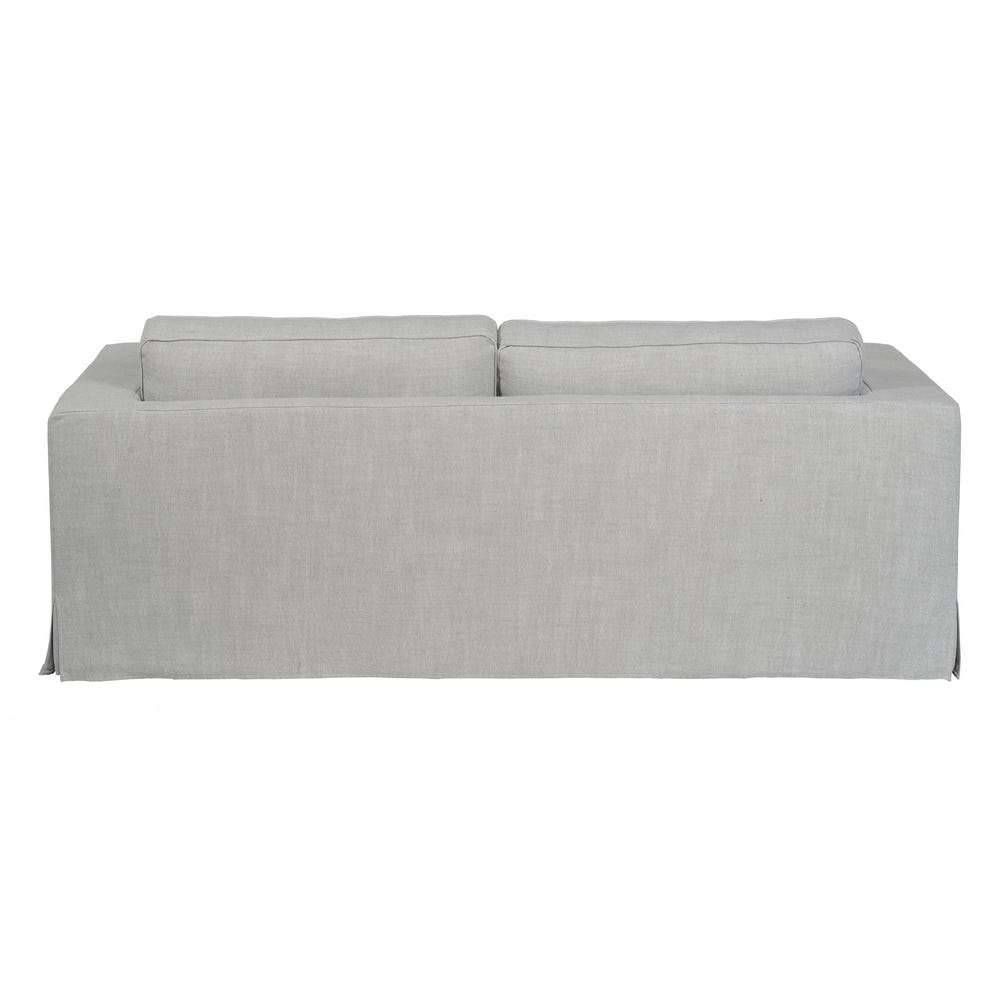 Sofá 3 plazas gris de tela modelo Siena para salón – 222 x 95 x 80 cm - Imagen 3
