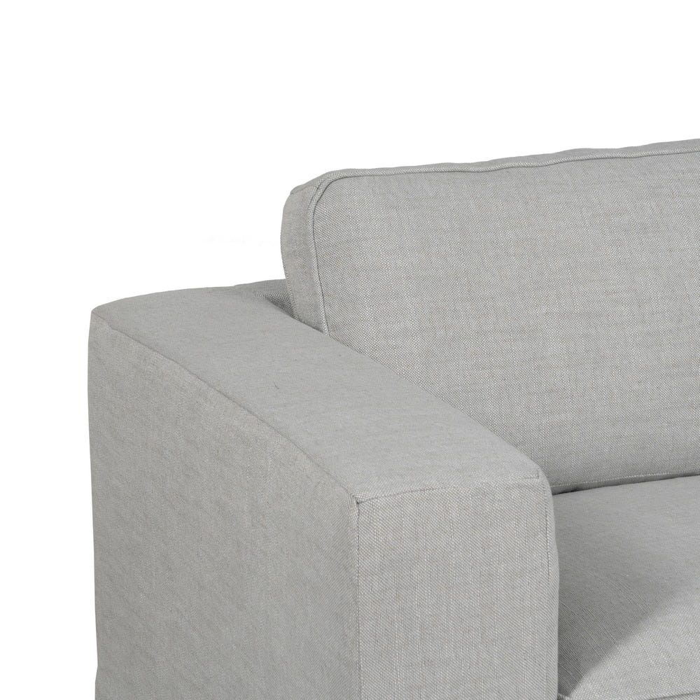 Sofá 3 plazas gris de tela modelo Siena para salón – 222 x 95 x 80 cm - Imagen 5