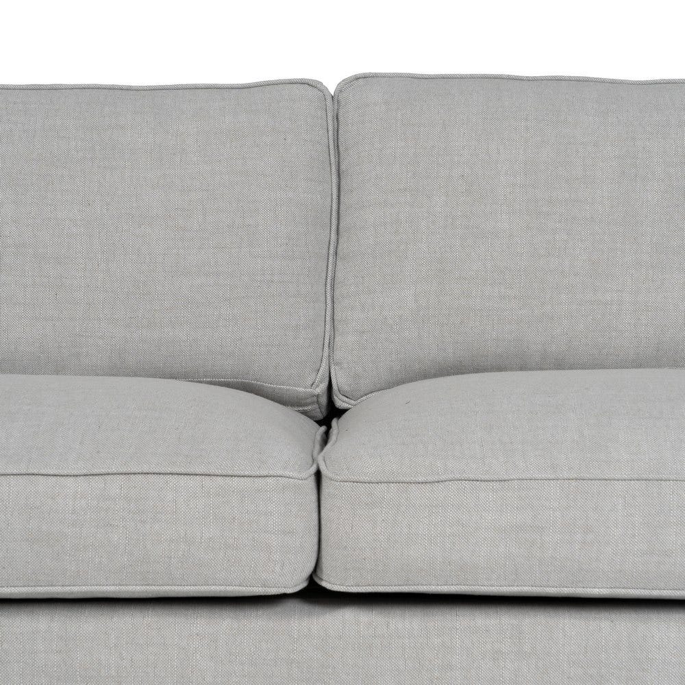 Sofá 3 plazas gris de tela modelo Siena para salón – 222 x 95 x 80 cm - Imagen 6