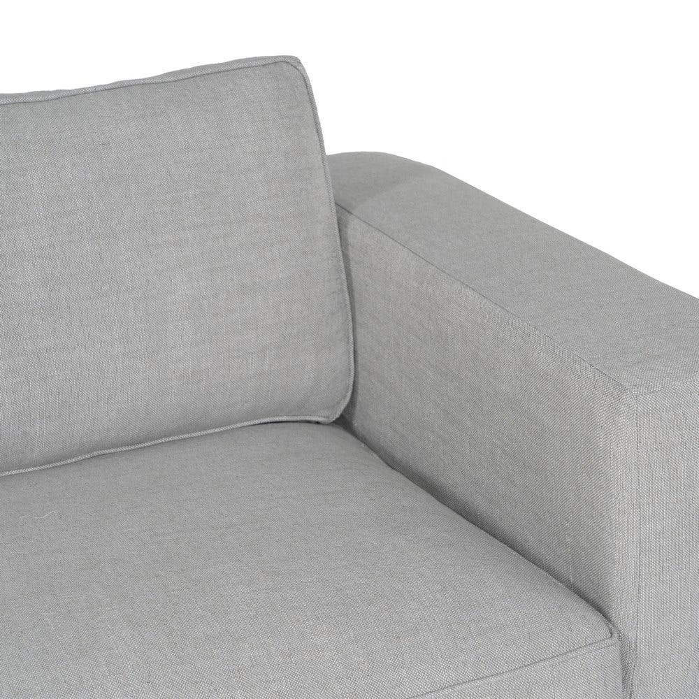 Sofá 3 plazas gris de tela modelo Siena para salón – 222 x 95 x 80 cm - Imagen 7