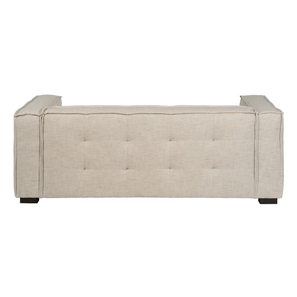 Sofá 3 plazas beige de tela modelo Sibaris para salón – 218 x 102 x 77 cm - Imagen 3