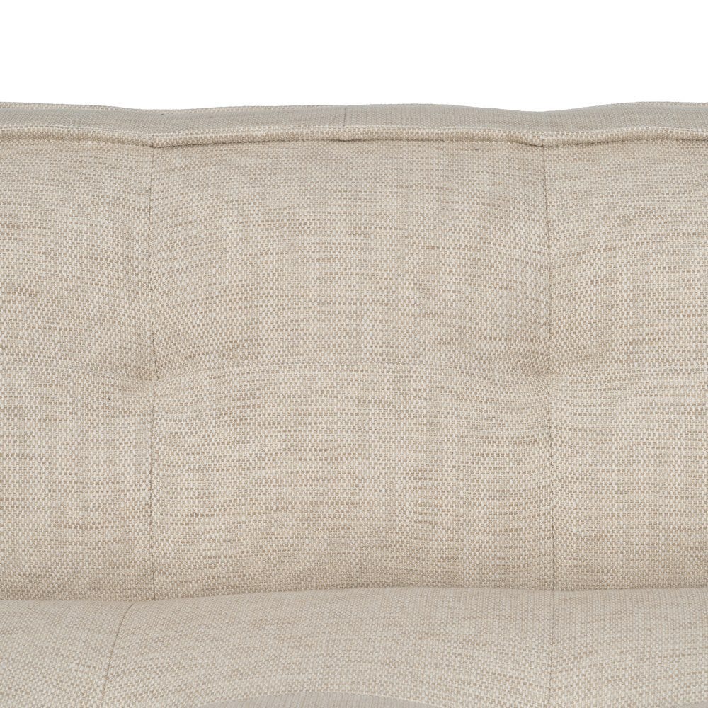 Sofá 3 plazas beige de tela modelo Sibaris para salón – 218 x 102 x 77 cm - Imagen 6