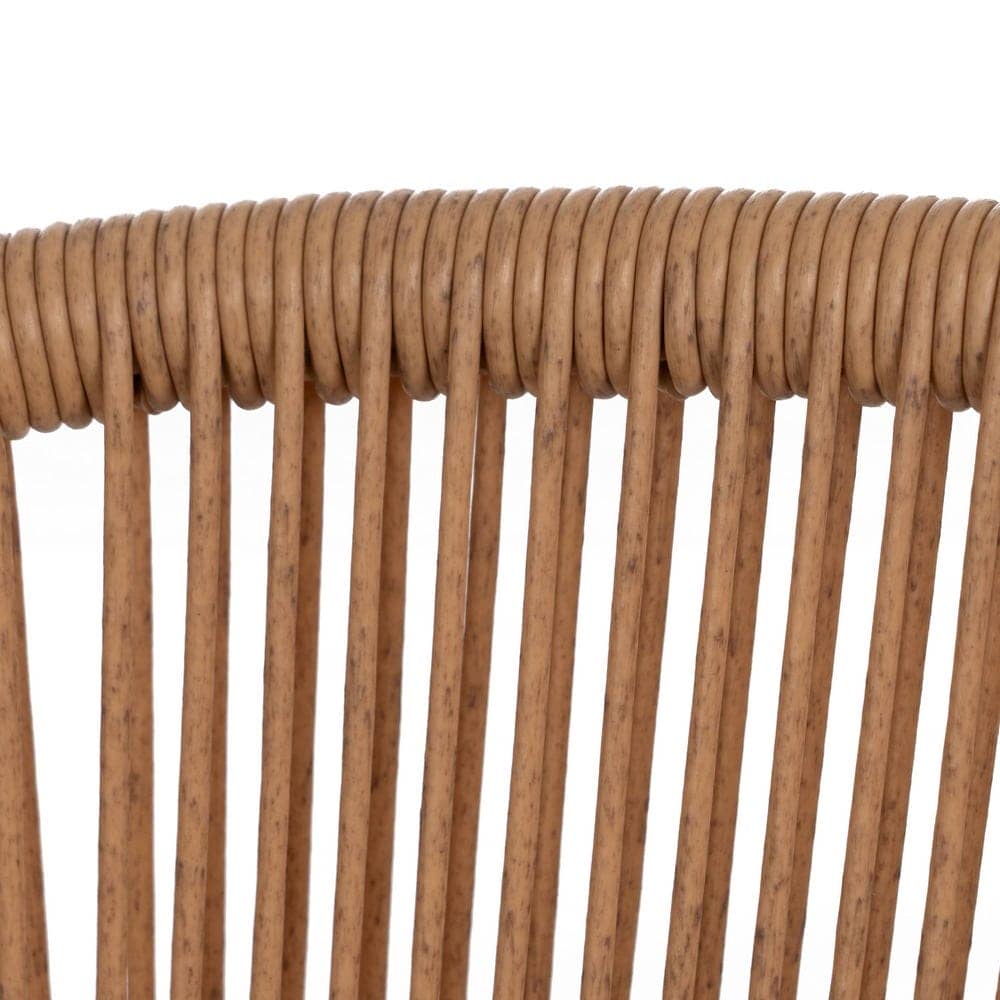 Silla Natural de Polietileno y Acero, 57x58x81 cm, Uso Exterior - Imagen 7