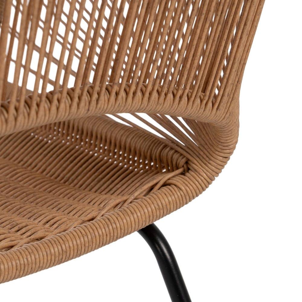 Silla Natural de Polietileno y Acero, 57x58x81 cm, Uso Exterior - Imagen 11
