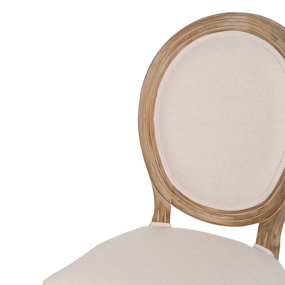 Pack de 2 Sillas Natural-Blanco Tejido-Madera Salón 44 x 46 x 95 cm - Imagen 6