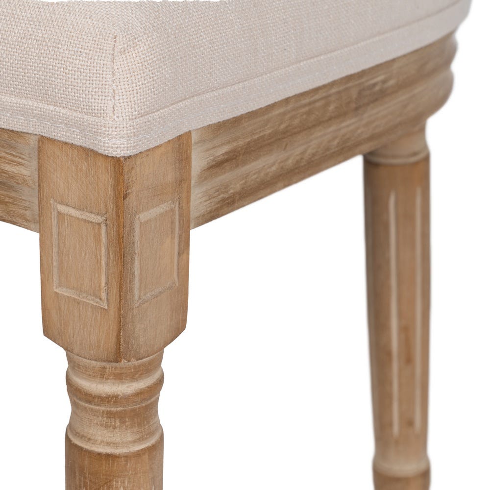 Pack de 2 Sillas Natural-Blanco Tejido-Madera Salón 44 x 46 x 95 cm - Imagen 9