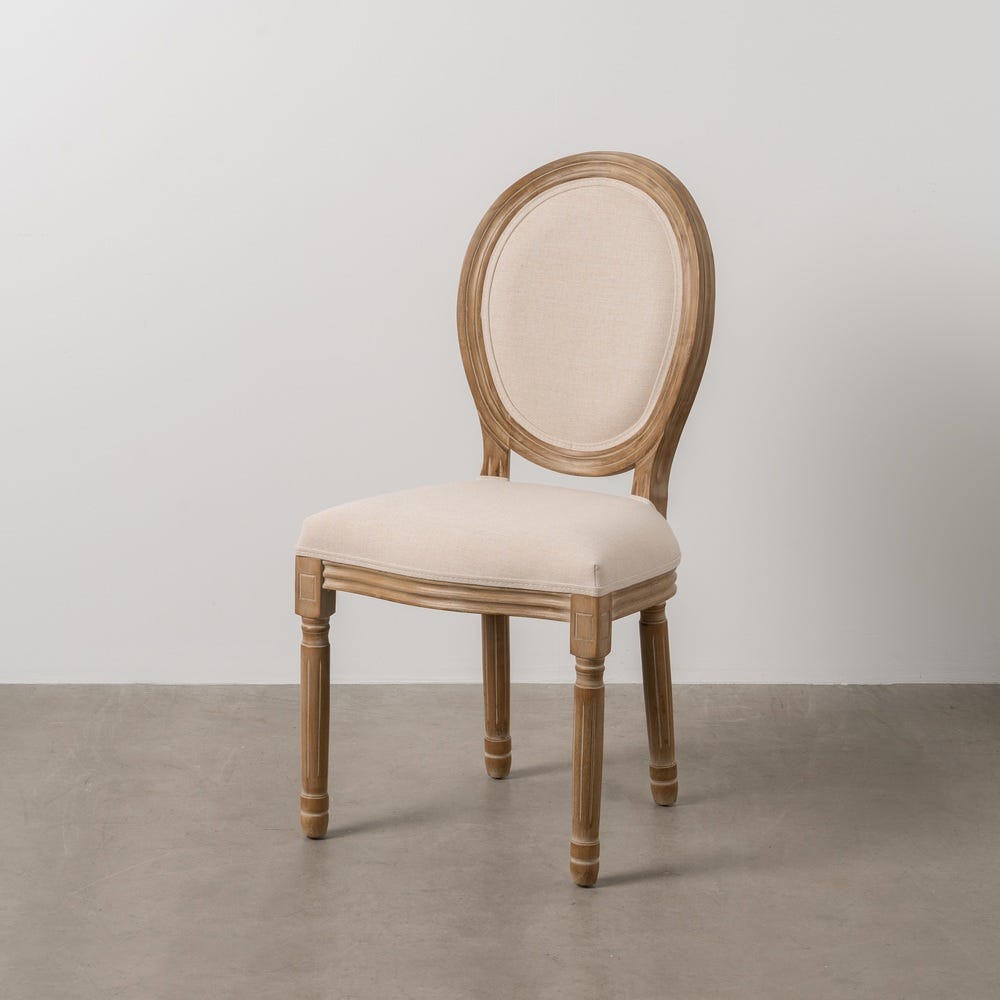 Pack de 2 Sillas Natural-Blanco Tejido-Madera Salón 44 x 46 x 95 cm - Imagen 13