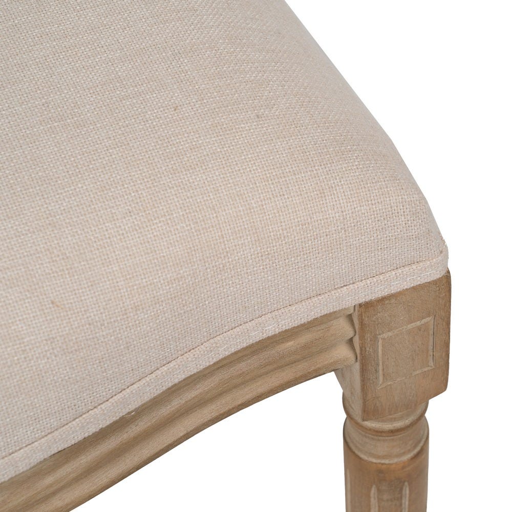 Pack de 2 Sillas Natural-Blanco Madera-Ratán Salón 44 x 46 x 95 cm - Imagen 9